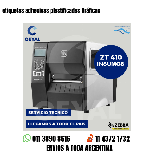 etiquetas adhesivas plastificadas Gráficas