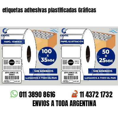 etiquetas adhesivas plastificadas Gráficas