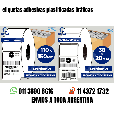 etiquetas adhesivas plastificadas Gráficas