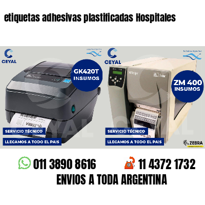 etiquetas adhesivas plastificadas Hospitales