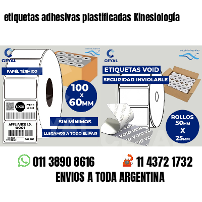 etiquetas adhesivas plastificadas Kinesiología