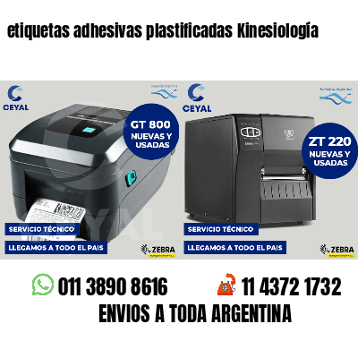 etiquetas adhesivas plastificadas Kinesiología