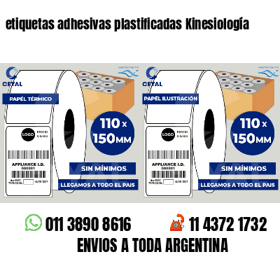 etiquetas adhesivas plastificadas Kinesiología