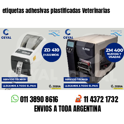 etiquetas adhesivas plastificadas Veterinarias