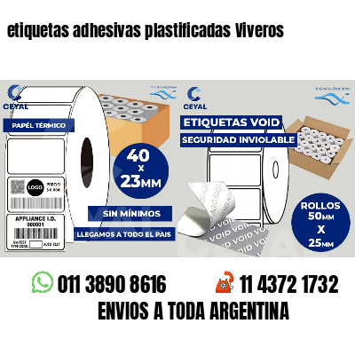 etiquetas adhesivas plastificadas Viveros