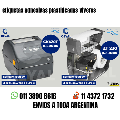 etiquetas adhesivas plastificadas Viveros