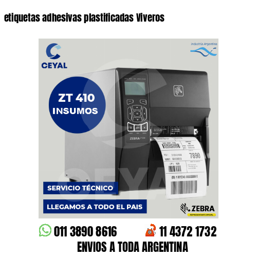 etiquetas adhesivas plastificadas Viveros