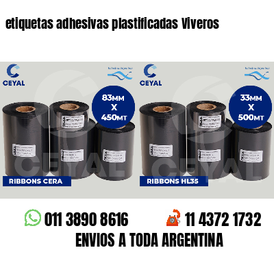 etiquetas adhesivas plastificadas Viveros
