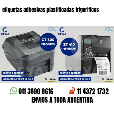 etiquetas adhesivas plastificadas frigorificos