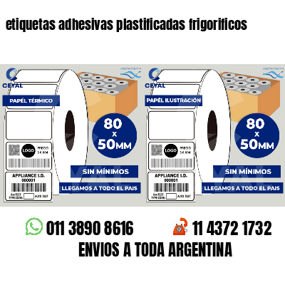 etiquetas adhesivas plastificadas frigorificos