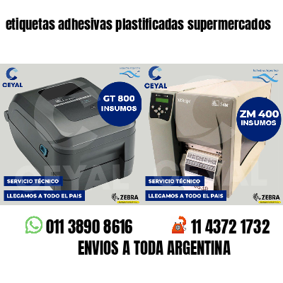 etiquetas adhesivas plastificadas supermercados