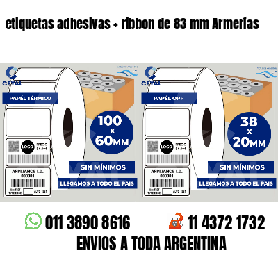etiquetas adhesivas ribbon de 83 mm Armerías