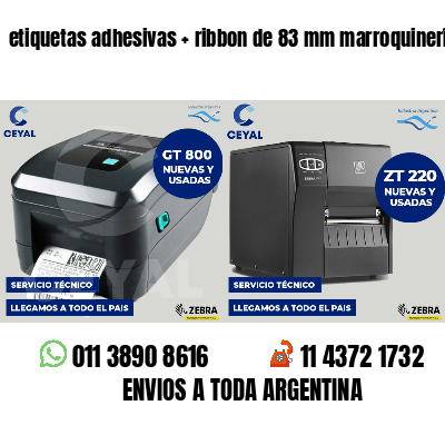etiquetas adhesivas ribbon de 83 mm marroquinería