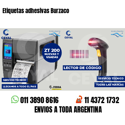 Etiquetas adhesivas Burzaco