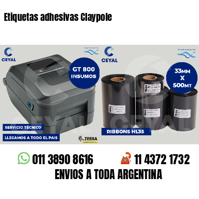 Etiquetas adhesivas Claypole