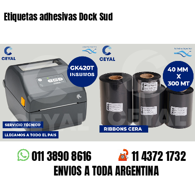 Etiquetas adhesivas Dock Sud