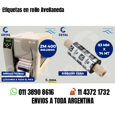 Etiquetas en rollo Avellaneda