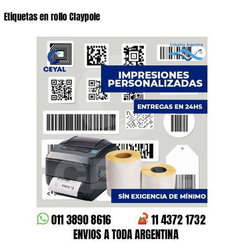 Etiquetas en rollo Claypole