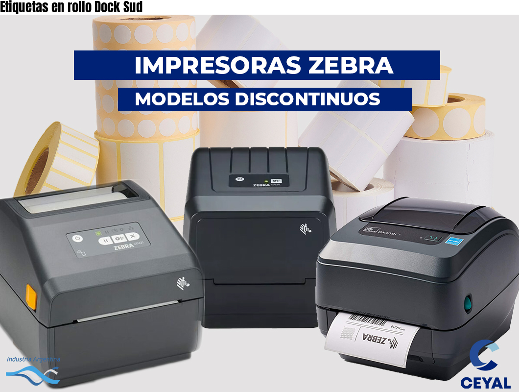 Etiquetas en rollo Dock Sud