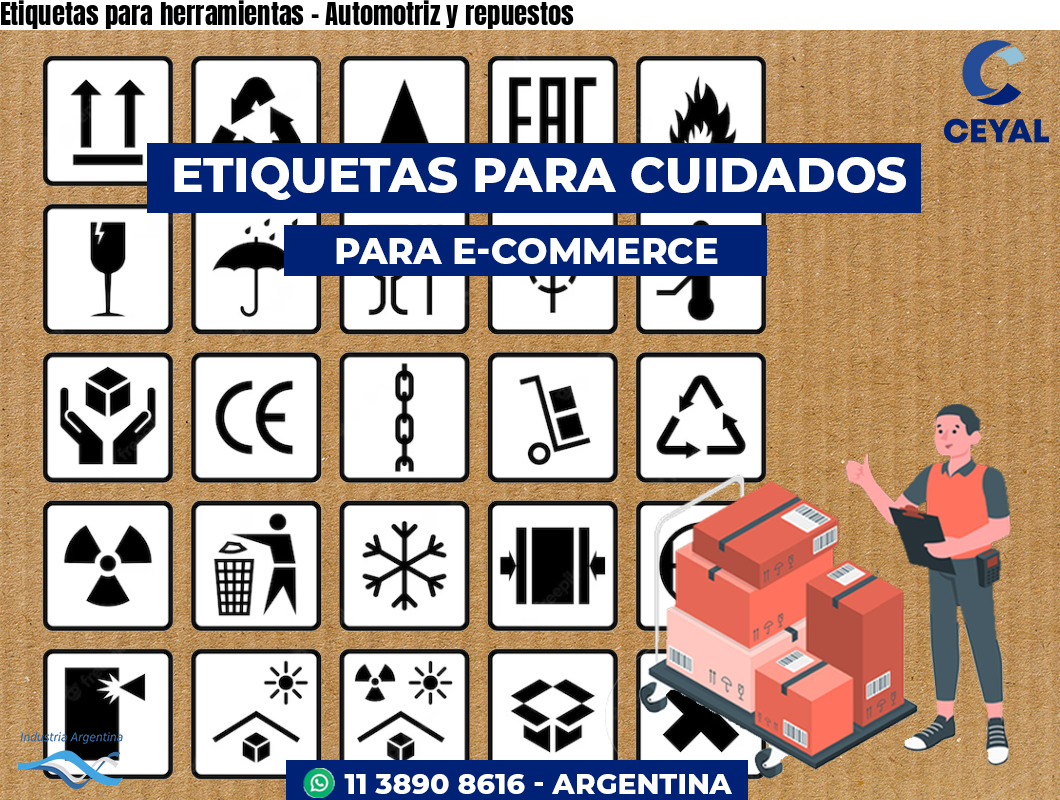 Etiquetas para herramientas – Automotriz y repuestos