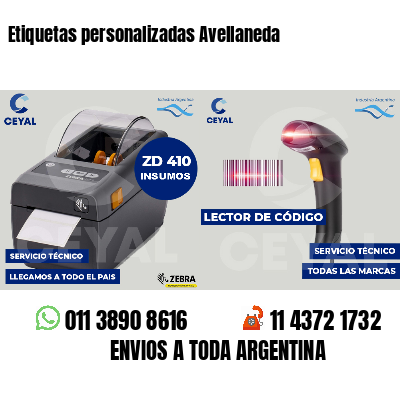 Etiquetas personalizadas Avellaneda