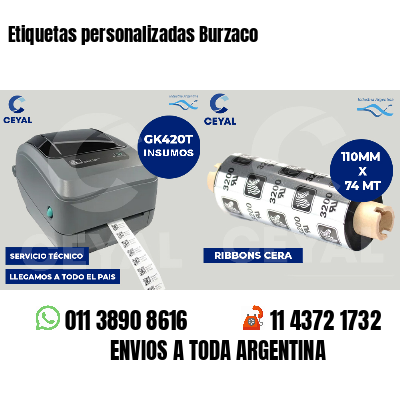 Etiquetas personalizadas Burzaco
