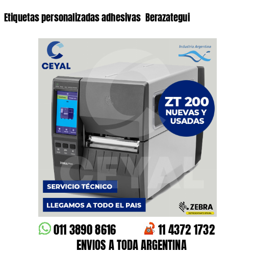 Etiquetas personalizadas adhesivas  Berazategui