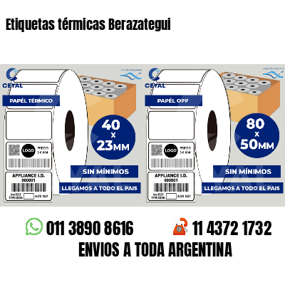 Etiquetas térmicas Berazategui