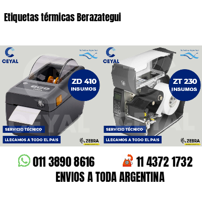 Etiquetas térmicas Berazategui
