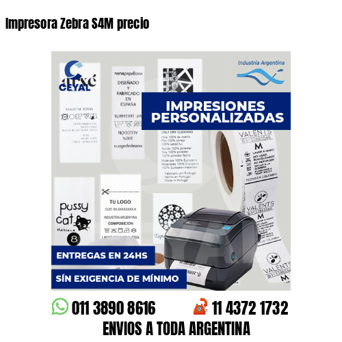 Impresora Zebra S4M precio