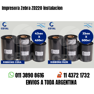 Impresora Zebra ZD220 instalacion