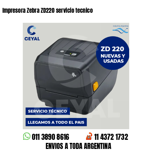 Impresora Zebra ZD220 servicio tecnico
