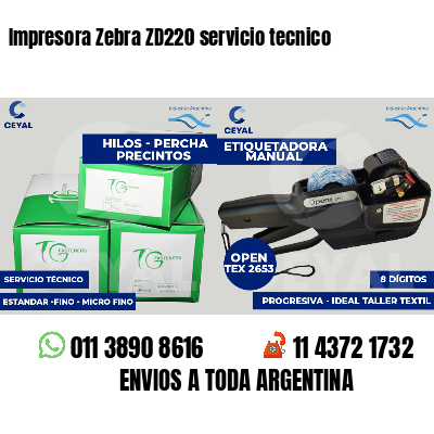 Impresora Zebra ZD220 servicio tecnico