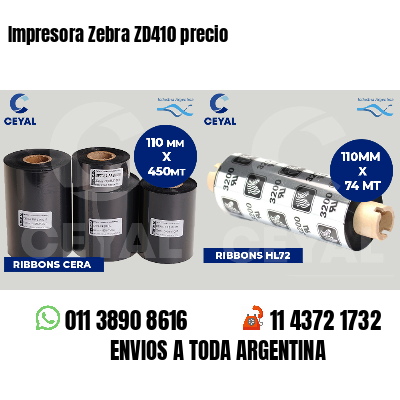 Impresora Zebra ZD410 precio