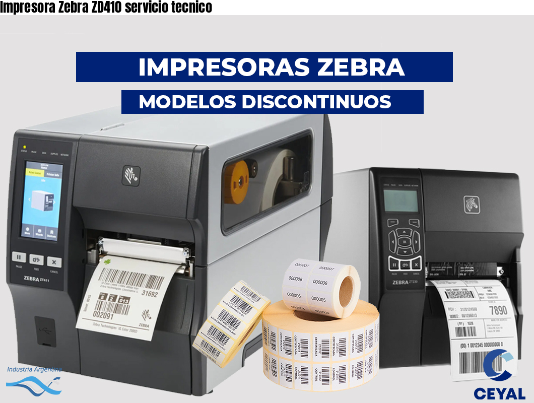 Impresora Zebra ZD410 servicio tecnico