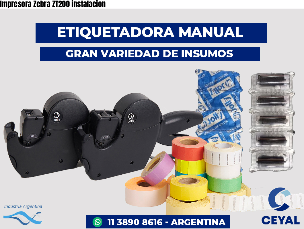 Impresora Zebra ZT200 instalacion