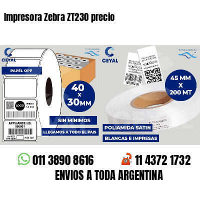Impresora Zebra ZT230 precio