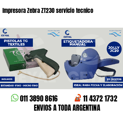 Impresora Zebra ZT230 servicio tecnico