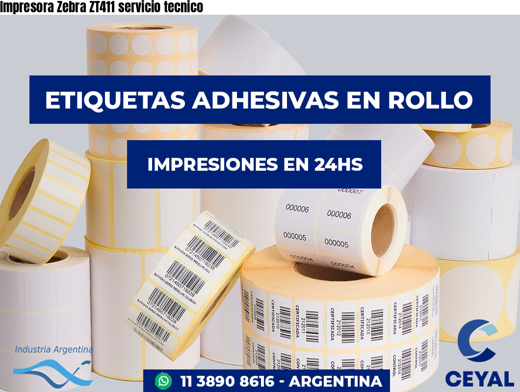Impresora Zebra ZT411 servicio tecnico