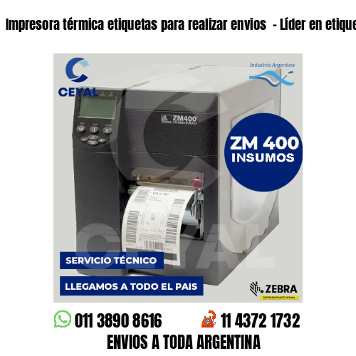 Impresora térmica etiquetas para realizar envios  – Líder en etiquetado textil