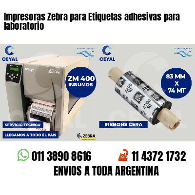 Impresoras Zebra para Etiquetas adhesivas para  laboratorio