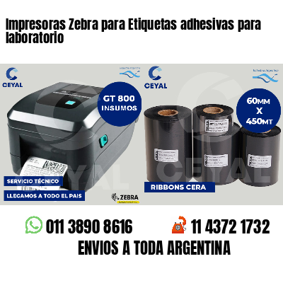 Impresoras Zebra para Etiquetas adhesivas para  laboratorio