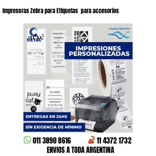 Impresoras Zebra para Etiquetas  para accesorios 