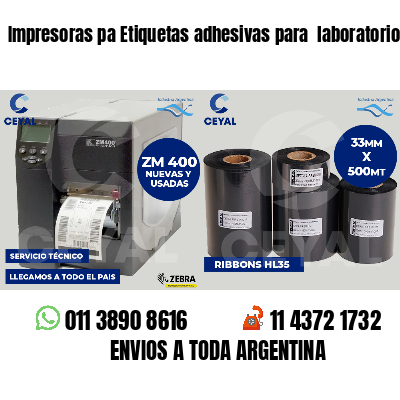 Impresoras pa Etiquetas adhesivas para  laboratorio