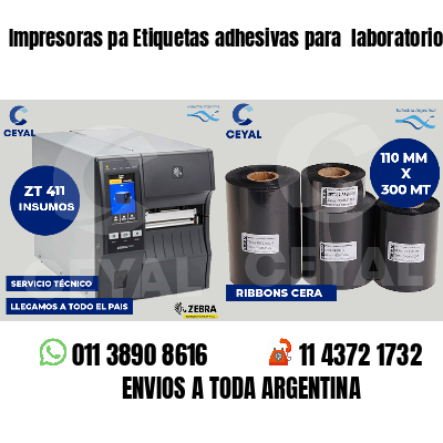 Impresoras pa Etiquetas adhesivas para  laboratorio