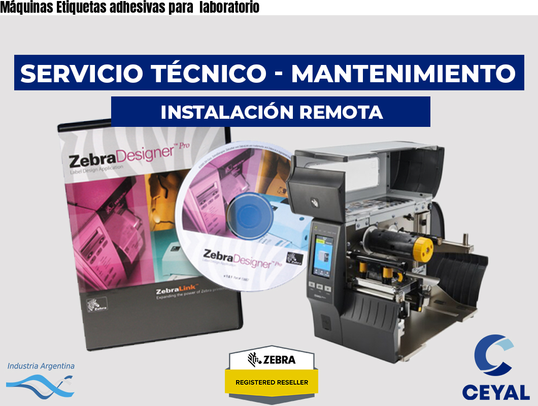Máquinas Etiquetas adhesivas para laboratorio