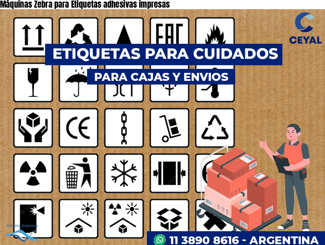 Máquinas Zebra para Etiquetas adhesivas impresas