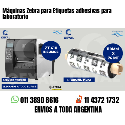 Máquinas Zebra para Etiquetas adhesivas para  laboratorio
