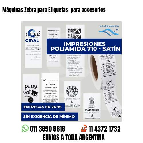 Máquinas Zebra para Etiquetas  para accesorios 