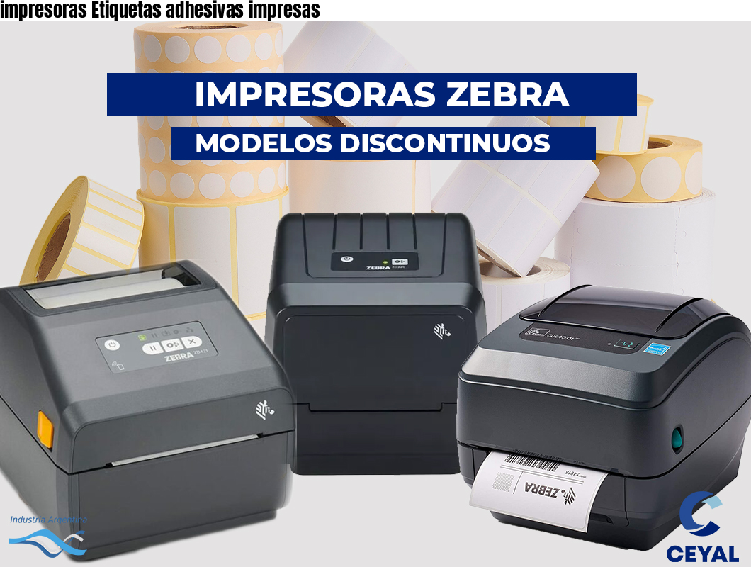 impresoras Etiquetas adhesivas impresas
